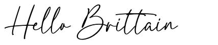 Hello Brittain font