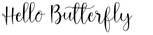 Hello Butterfly font