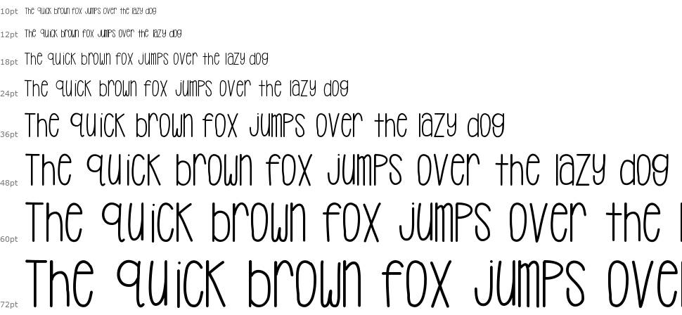 Hello Casual font Waterfall