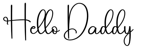 Hello Daddy font
