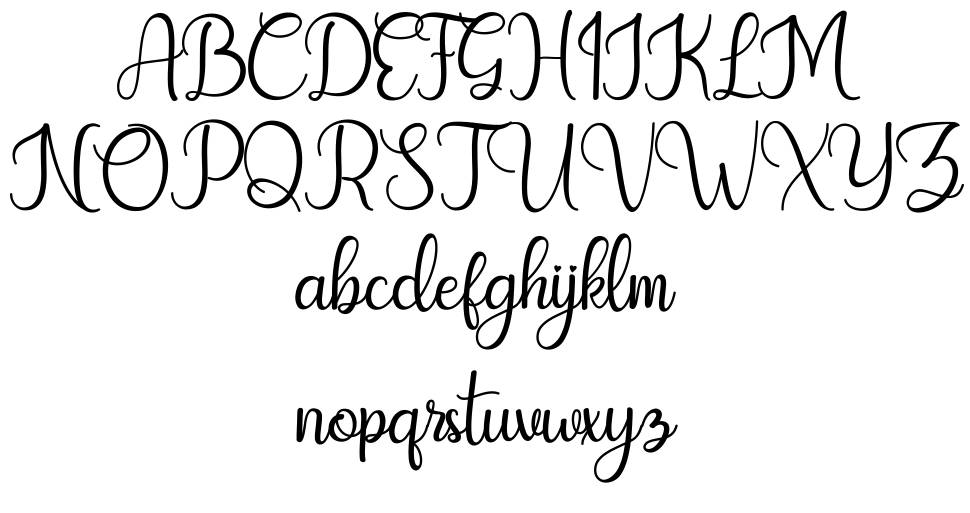 Hello Dove font Örnekler