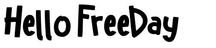 Hello FreeDay шрифт