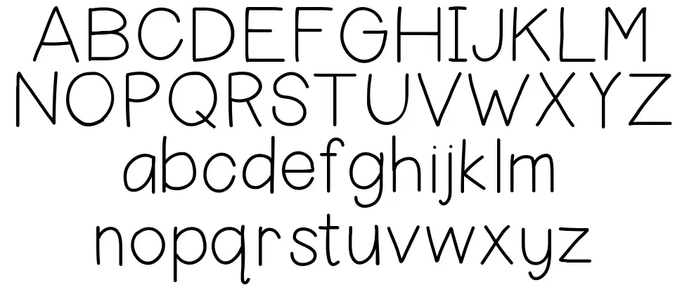 Hello Happyfont specimens