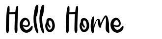 Hello Home font