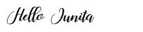 Hello Junita шрифт