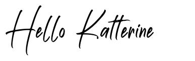 Hello Katterine font