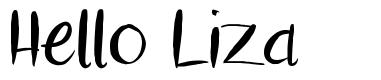 Hello Liza font