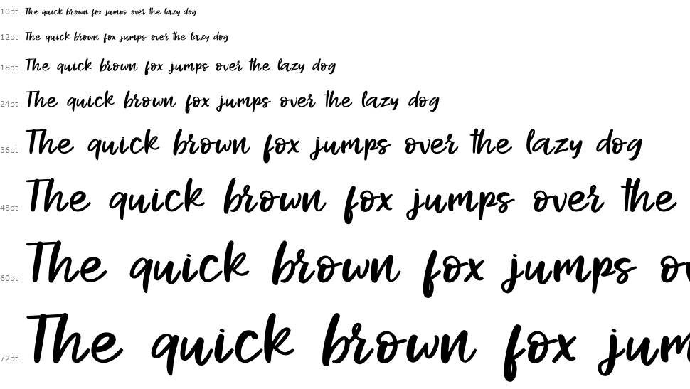 Hello Lovely font Waterfall