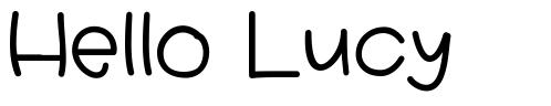 Hello Lucy font