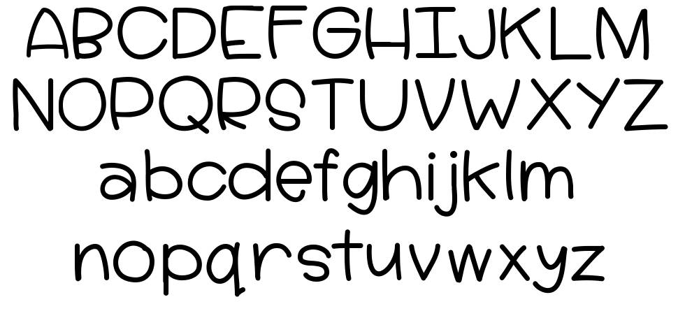 Hello Lucy font specimens