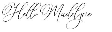 Hello Madelyne font