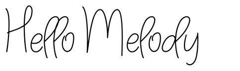 Hello Melody font