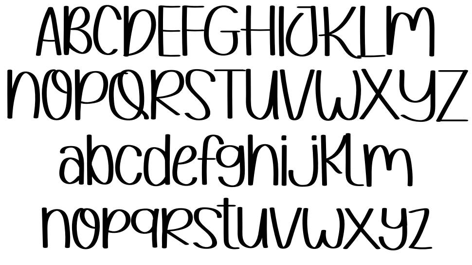 Hello Mommy font specimens