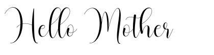 Hello Mother font