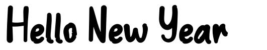 Hello New Year font