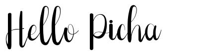 Hello Picha font