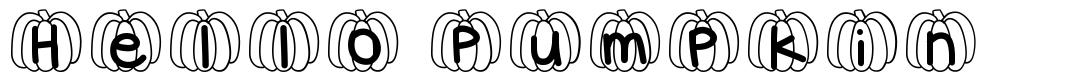 Hello Pumpkin font