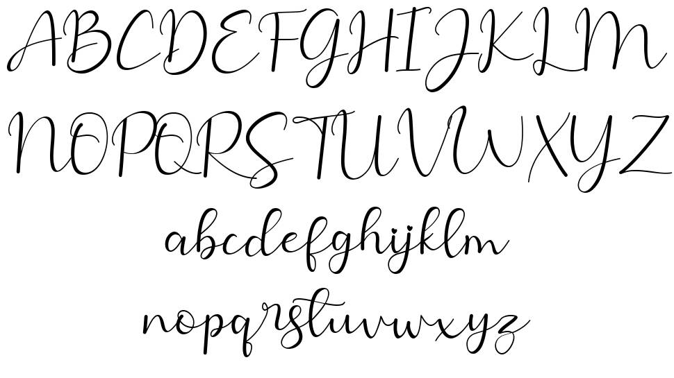 Hello Selly font specimens