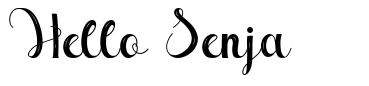 Hello Senja font