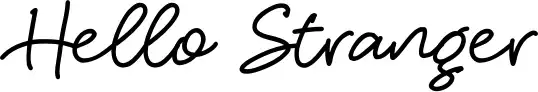 Hello Stranger schriftart