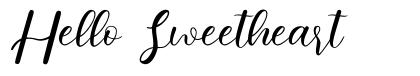 Hello Sweetheart font