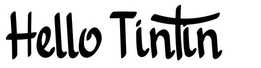 Hello Tintin font