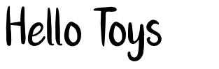 Hello Toys písmo