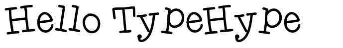 Hello TypeHype písmo
