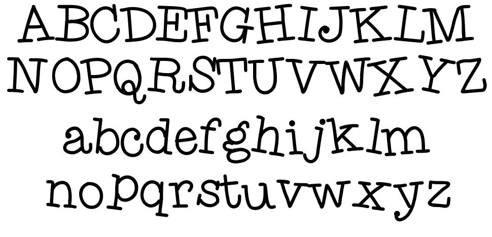 Hello TypeHype font specimens