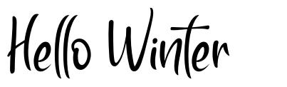 Hello Winter шрифт