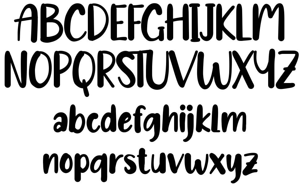 Hellobaby font specimens