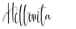 Hellonita font