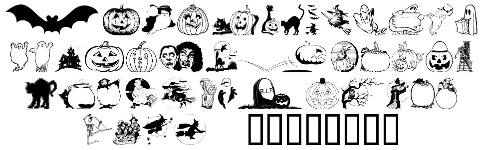 Helloween (version 2)font specimens