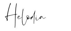 Helodia шрифт