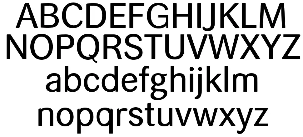 Helvari font specimens