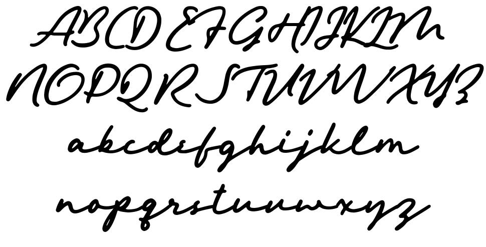 Hemisphers Script písmo Exempláře
