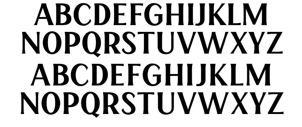 Henave font specimens