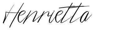 Henrietta шрифт