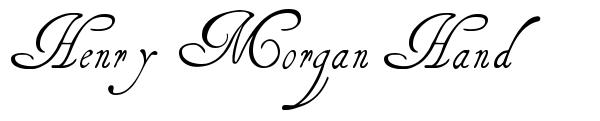 Henry Morgan Hand 字形