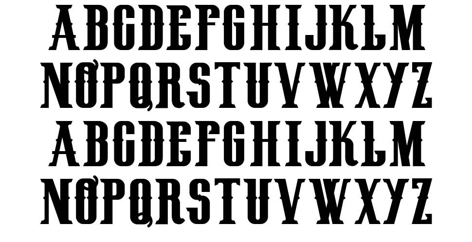 Henry Rodeo Circus font specimens