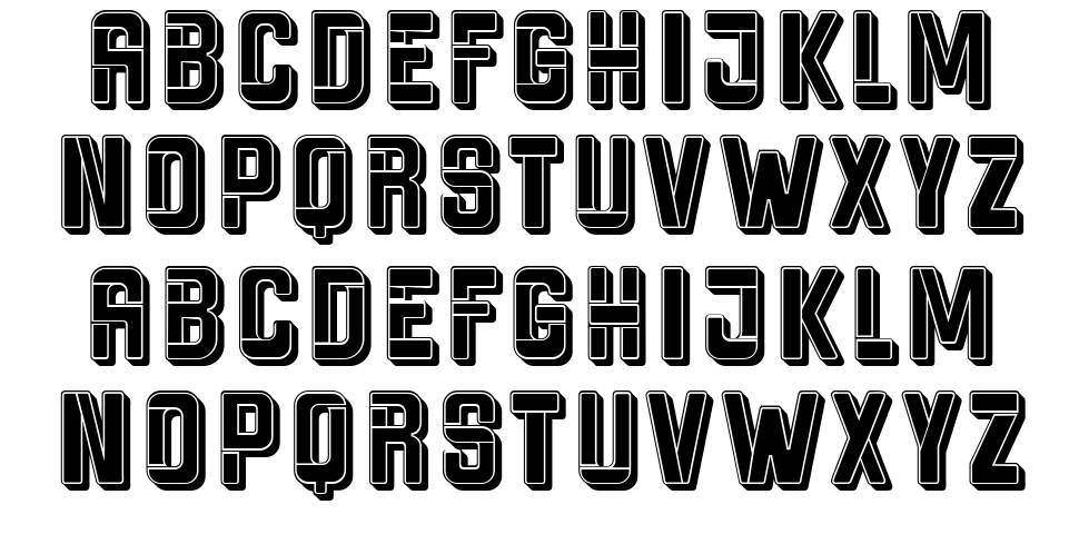 Heraldry font specimens
