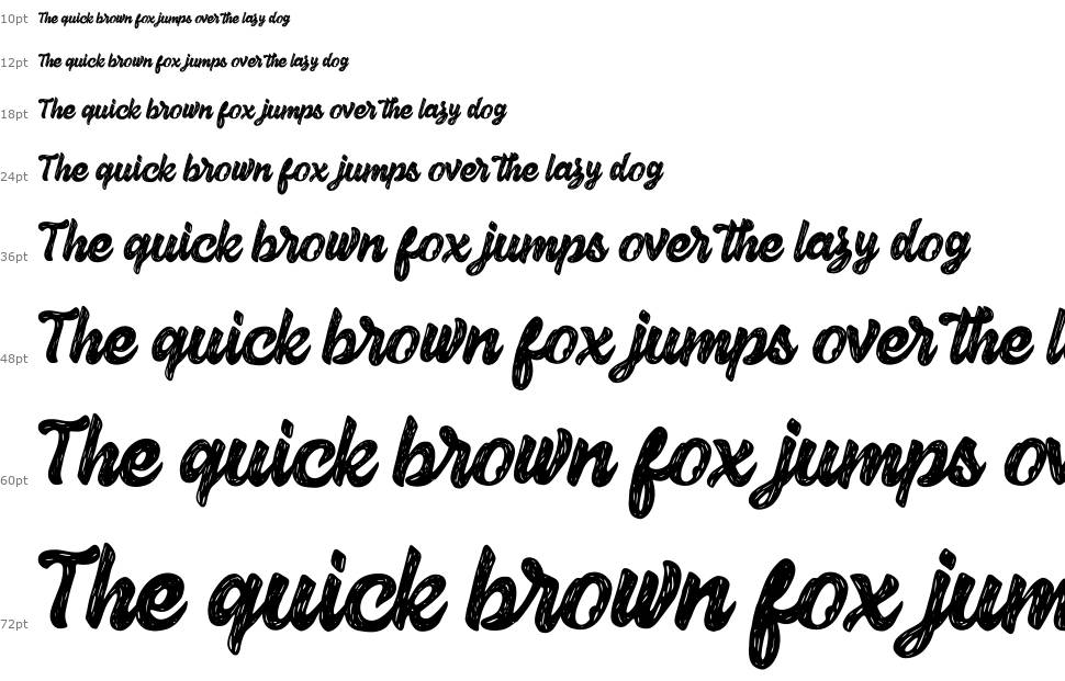 Herey Script font Şelale
