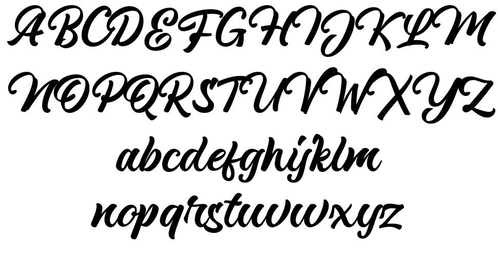 Hericake font specimens