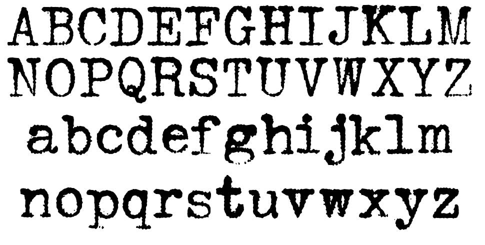 Hermes 1943 písmo Exempláře