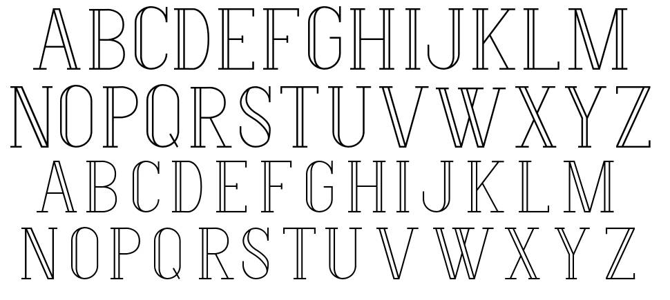 Hermione font specimens