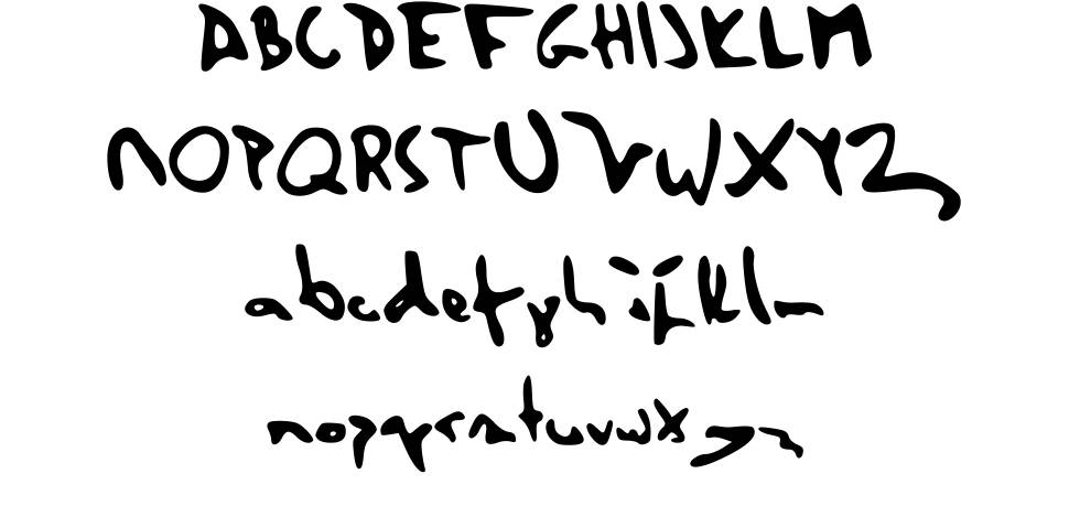 Herzogscript font specimens