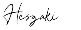 Hesgaki шрифт