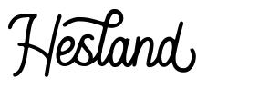 Hesland шрифт
