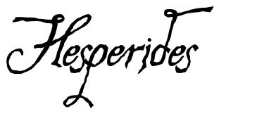 Hesperides font