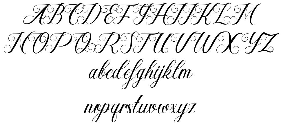 Hesty Aqaky font specimens